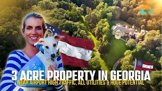 3 Commercial Acres in Fulton County, GA. Near ATL Airport High Traffic, Utilities & HUGE Potential