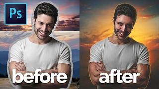 Photoshop Tutorial | How To Retouch, Removing Background, Compositing | MaxAsabin Photo Manipulation