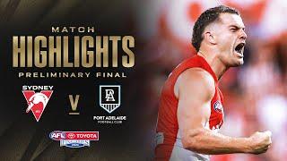 Sydney Swans v Port Adelaide Highlights | Preliminary Final, 2024 | AFL