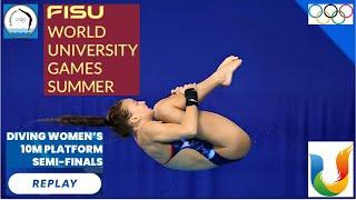 Women's 10M Platform SemiFinal | Full Replays | Women's Diving World University Olympics