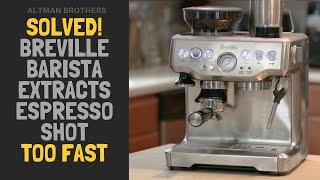 SOLVED! THE BREVILLE BARISTA EXPRESS POURING TOO QUICK OR TOO SLOW? HOW TO ADJUST FACTORY SETTINGS!