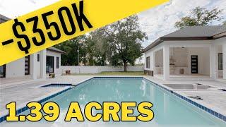 Inside a New Construction Luxury Pool Home For Sale in Wesley Chapel Florida With A HUGE Price Cut!