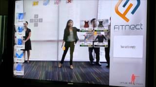 Microsoft Fitnect with Kinect at Microsoft Technology Centre in Singapore