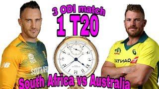 South Africa vs Australia match schedule 2018