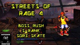 Streets Of Rage 4: Boss Rush - S Rank With SOR3 Skate