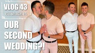 OUR SECOND WEDDING | LAST MINUTE WEDDING PREP | ROAD TRIP | GAY COUPLE | CHRIS AND TYLER | VLOG 43