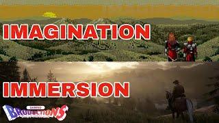 Imagination vs. Immersion in Video Games