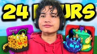 Playing Roblox Blox Fruits for 24 Hours STRAIGHT (Part 2)