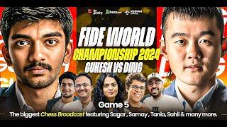 Gukesh vs Ding Liren | Game 5 | FIDE World Championship 2024 | Ft. Samay Sagar, Tania, Balraj, Sahil