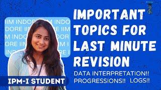 Most Important Chapters for IPMAT || Last 2 Week Strategy for IPMAT 2021