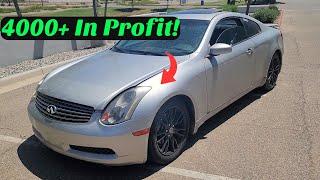 I Took 1,000 Dollars & Turned It Into 4,000 by Selling Car Parts From this Infiniti G35 Coupe!