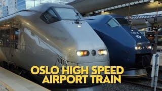 The FASTEST way from Oslo City Centre to Oslo Airport | Norway's High Speed Airport Train