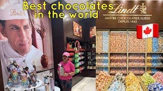 Lindt and Sprungli store #eatoncentre #toronto #canada #lindt #chocolate #chocolates #shop  #vlog