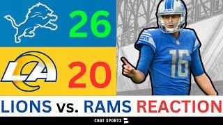 Lions Rumors & News After 26-20 Win vs. Rams | Jared Goff, Jameson Williams & Dan Campbell