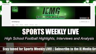 LIVE! HS Football Week 4 Sports Weekly LIVE  (9-21-24)