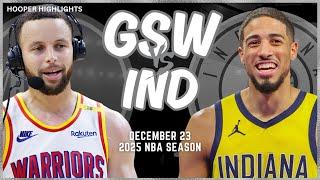 Golden State Warriors vs Indiana Pacers Full Game Highlights | Dec 23 | 2025 NBA Season