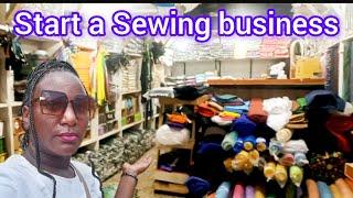 The cost of sewing materials in a Ugandan market. How much things cost in Uganda