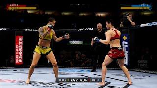 Amanda Nunes Vs Zhang Weili- UFC4 gameplay