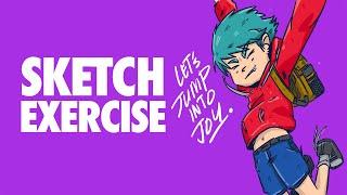 Timelapse Character Sketch | Ipad Air 4 Photoshop