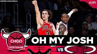 Josh Giddey TRIPLE-DOUBLE, Tre Jones' big 4th lead Chicago Bulls win over Heat | CHGO Bulls Podcast