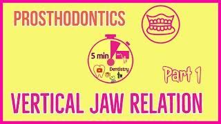 JAW RELATION | PROSTHODONTICS | Vertical jaw relation | easy dental exam notes | 5minDENTISTRY