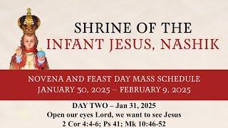 English Mass & Novena || Day_2 || 31 January 2025 || Infant Jesus Shrine Nashik || 12pm ||