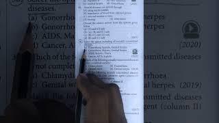 Reproductive health (NEET) PYQ question shorts video