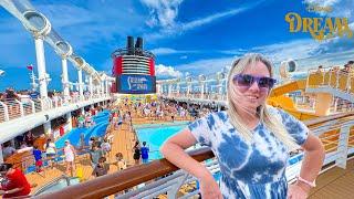 MY FIRST DISNEY CRUISE! Disney Dream Embarkation Day, Sail Away Party, Room Tour & More