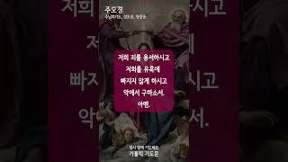 [가톨릭 기도문] 주모경, 주님의 기도, 성모송, 영광송 ( #shorts , 남자성우)