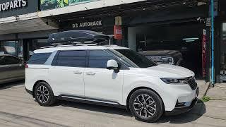 New KIA Carnival ติดตั้ง กล่องวางของบนหลังคารถ THULE RoofBox Force XT XL + แร็คหลังคา THULE ตรงรุ่น