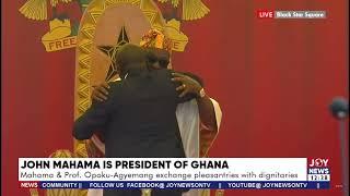 Moment former Vice President Dr. Mahamudu Bawumia congratulates President John Mahama