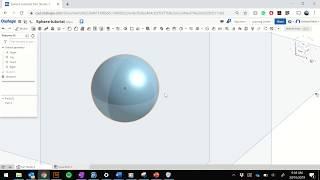 How to create a sphere in onshape