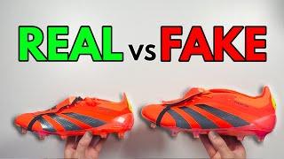 REAL VS FAKE! ADIDAS PREDATOR ELITE FT SOLAR RED FOOTBALL BOOT COMPARISON!