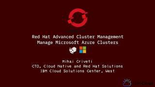 Red Hat OpenShift - Advanced Cluster Management - Microsoft Azure