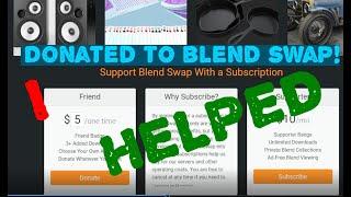 I Helped 3D Model Artist in Blend Swap!