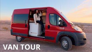 van tour | 2016 ram promaster 2500 136" high rooftop van conversion