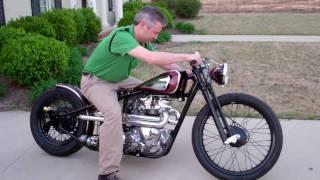 Kustom 1969 Triumph Bobber "Black Adder", built by Dan Patterson of  Angry Monkey Motorcycles