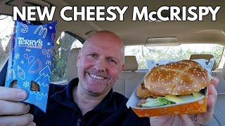 NEW Cheesy McCrispy Burger at McDonald's & Terry's Chocolate Orange Pie