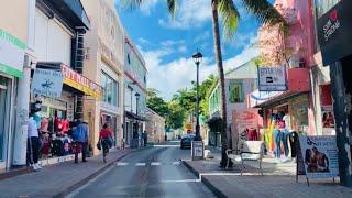 NEW! | DRIVE AND WALK through Front Street and Back Street | St. Maarten | CaracolaBella