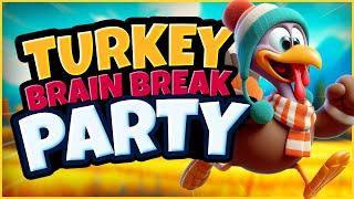 Thanksgiving Brain Break Party  Freeze Dance & Run  Floor is Lava  Just Dance Mario Challenge