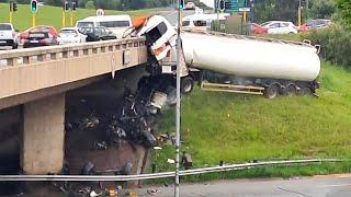 30 Dangerous Idiots Heavy Truck Operator Fails | Best of Truck, Car & Excavator FAILS Compilation