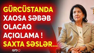 Zurabaşvilidən Gürcüstanı çalxalayan açıqlama - Seçki nəticələri saxtalaşdırılıb? - BİRBAŞA BAĞLANTI