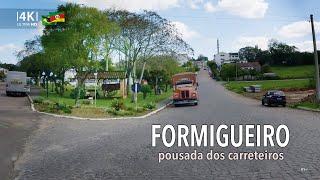 Conheça Formigueiro - Rio Grande do Sul | Dirigindo da Vila Block até Divisa com Restinga Sêca 4K