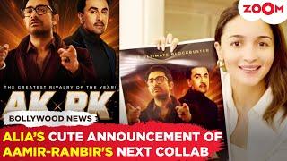 Alia Bhatt's CUTE ANNOUNCMENT on her husband Ranbir Kapoor's upcoming COLLABORATION with Aamir Khan