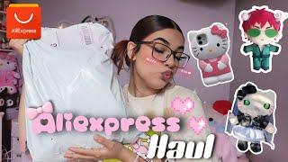 mini AliExpress haul  (hello kitty, plushies & pink!)