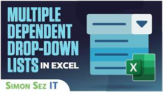 Multiple Dependent Drop Down Lists in Excel (Data Validation in Excel, FILTER, UNIQUE)