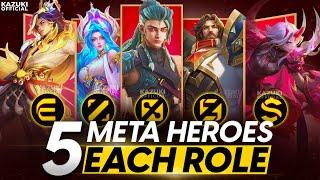 TOP 5 META HEROES FROM EVERY ROLE TO BAN OR PICK IN SEASON 34 | MLBB