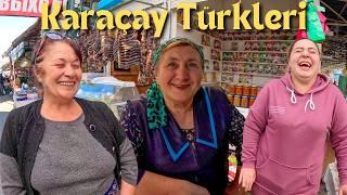 Traveling in Russia Speaking Turkish! Karachay Cherkessia Street Market