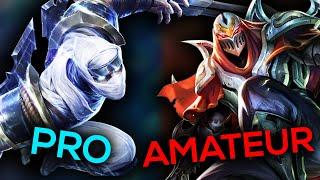 PRO VS AMATEUR ZED PLAYERS