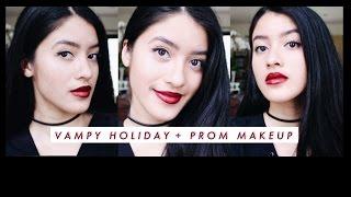 GRWM: Vampy Holiday + Prom Makeup Tutorial